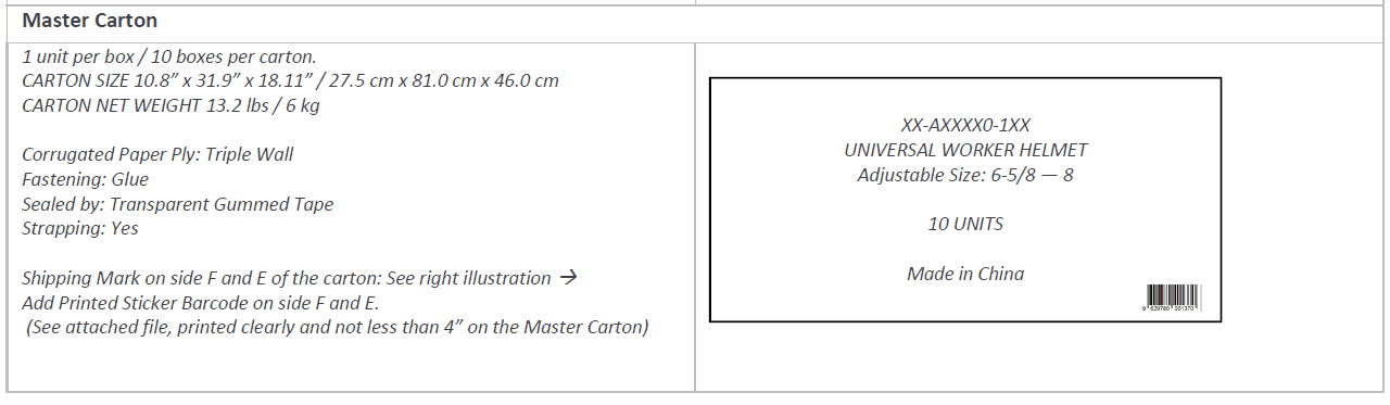 Dimension and Weight